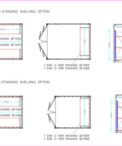 Adjustable, Heavy Duty Two Tier Container Racking (Single Bay)